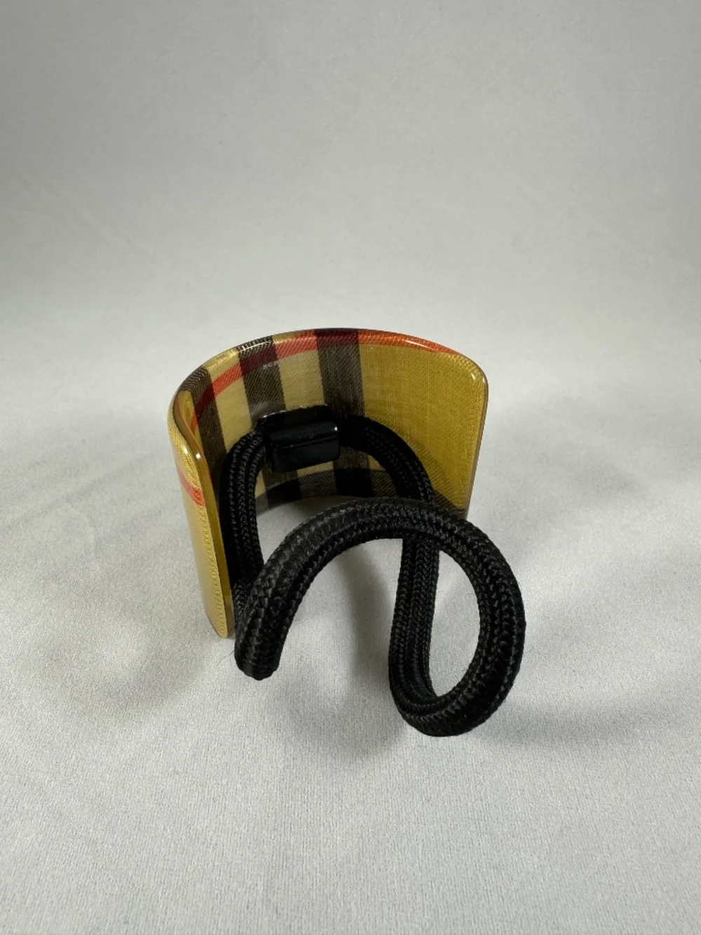 Burberry Nova Check Ponytail Holder / Hair Cuff – Made in France